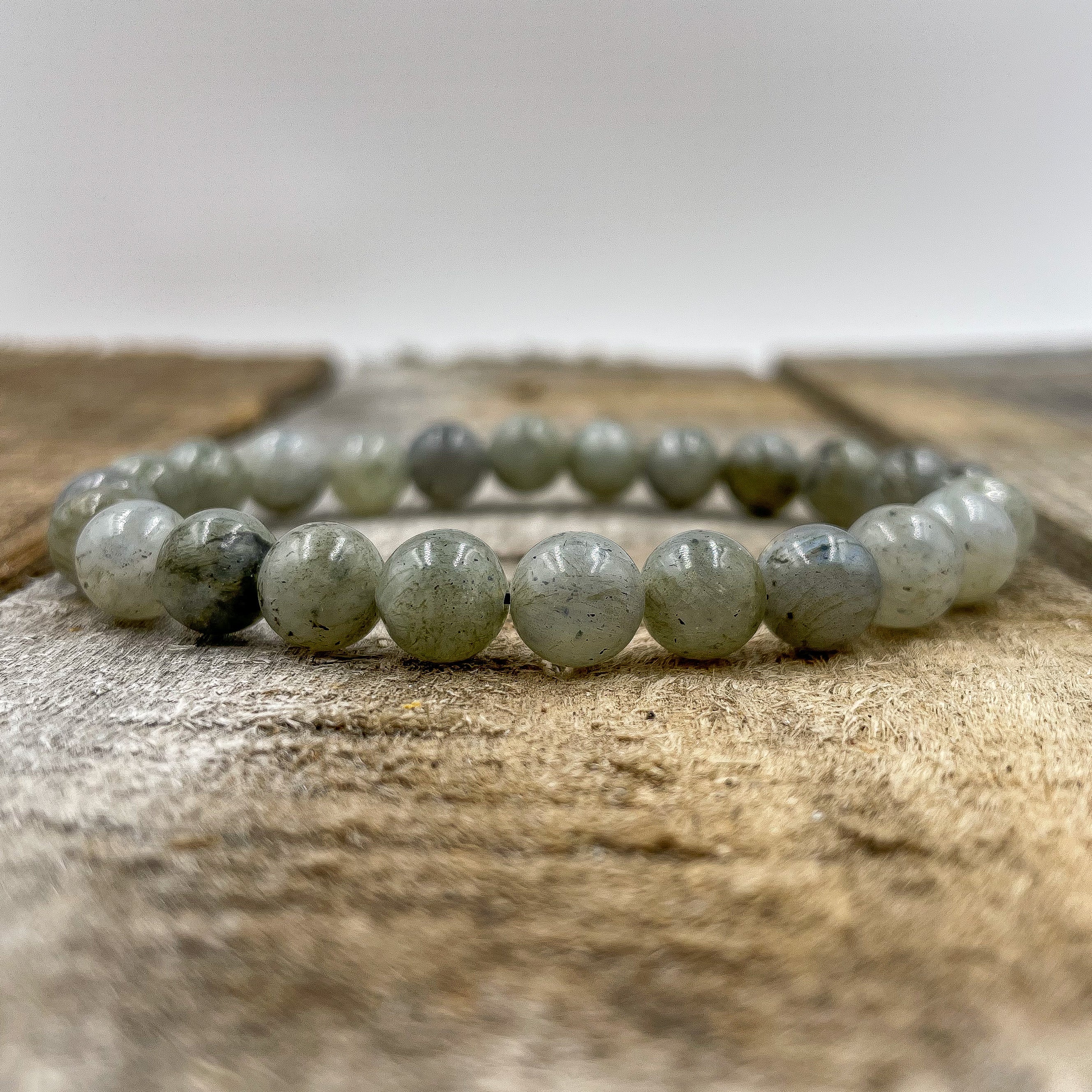 Handmade Labradorite Gemstone Beaded Bracelet – Natural Healing Crystal Jewelry for Men & Women | Protection, Energy & Balance