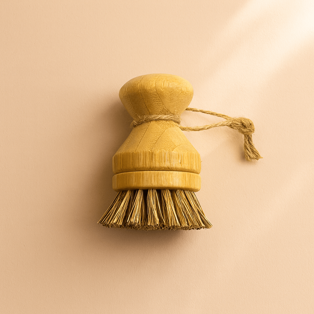 Eco-Friendly Biodegradable Bamboo Dish Scrub Brush with Replaceable Heads