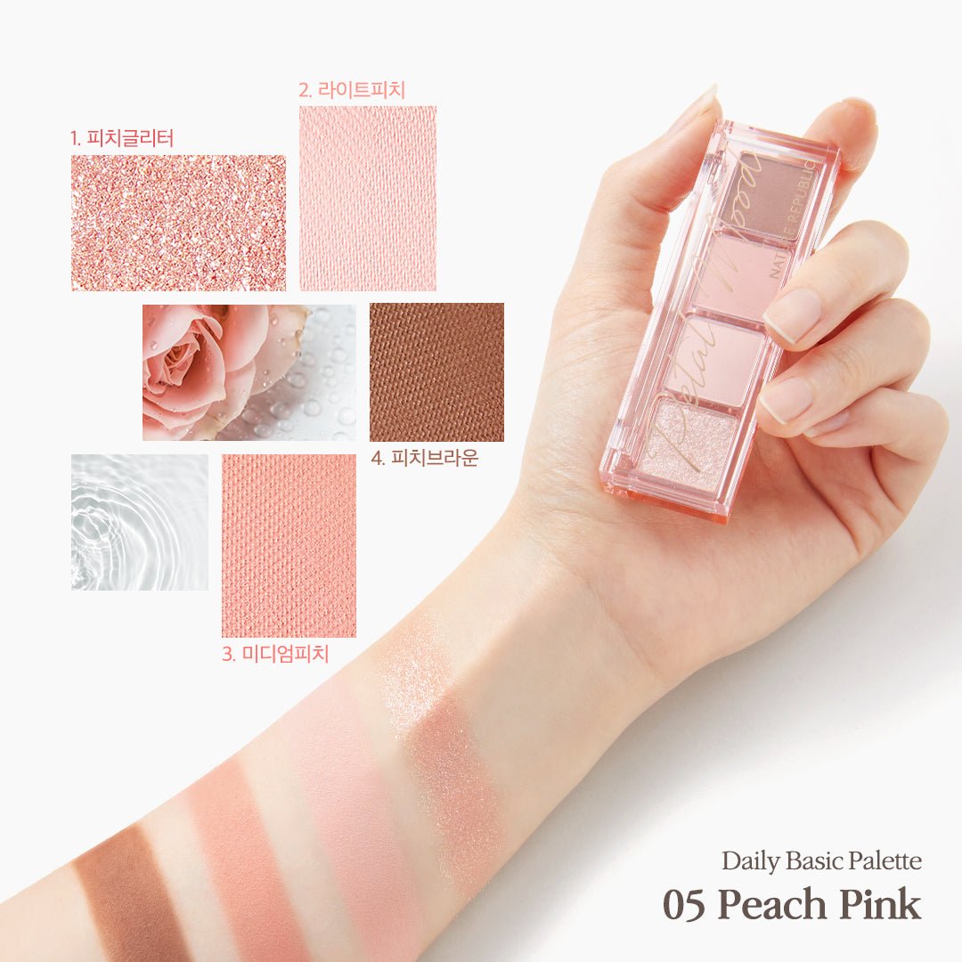 Peach Makeup Duo Warm Tone – K-Beauty Eyeshadow & Lip Tint Gift Set