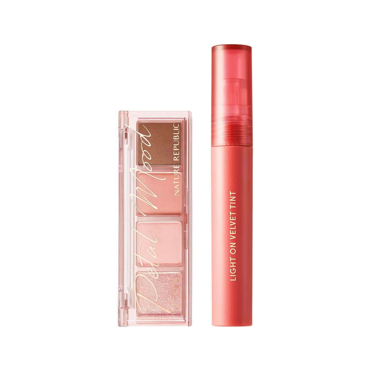 Peach Makeup Duo Warm Tone – K-Beauty Eyeshadow & Lip Tint Gift Set