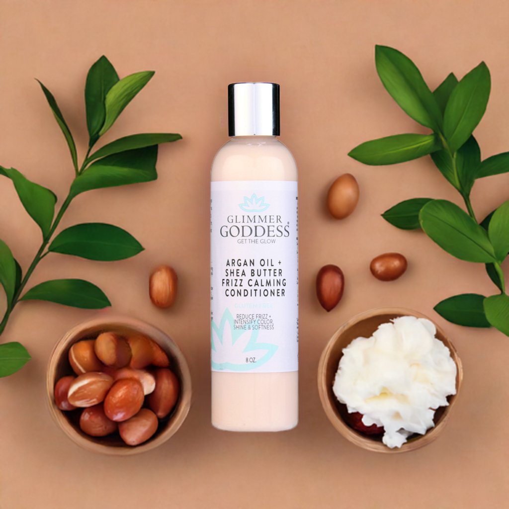 Organic Argan Oil Hair Conditioner with Shea Butter – Frizz Control, Deep Moisture & Split End Repair