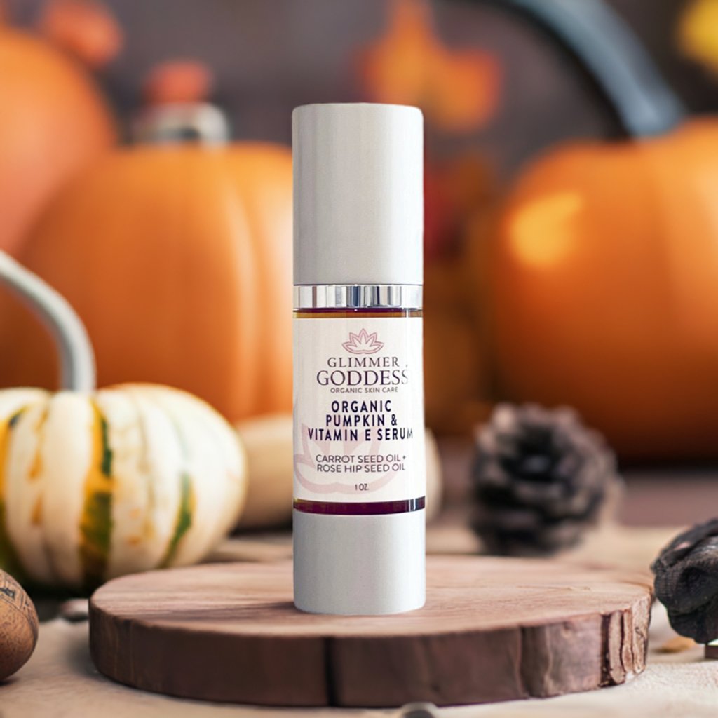 Organic Pumpkin Serum with Vitamin E & Collagen Boost – Instant Glow Anti-Aging Treatment for Face & Neck