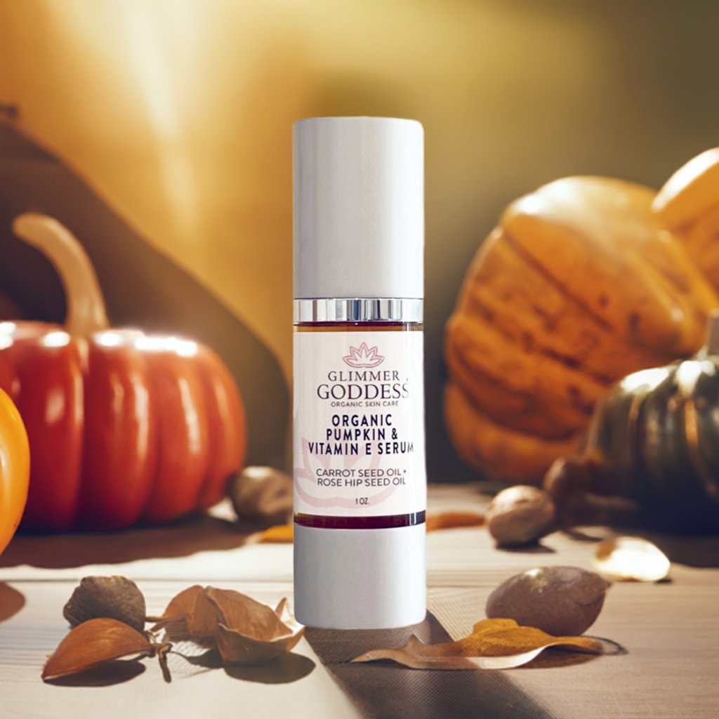 Organic Pumpkin Serum with Vitamin E & Collagen Boost – Instant Glow Anti-Aging Treatment for Face & Neck