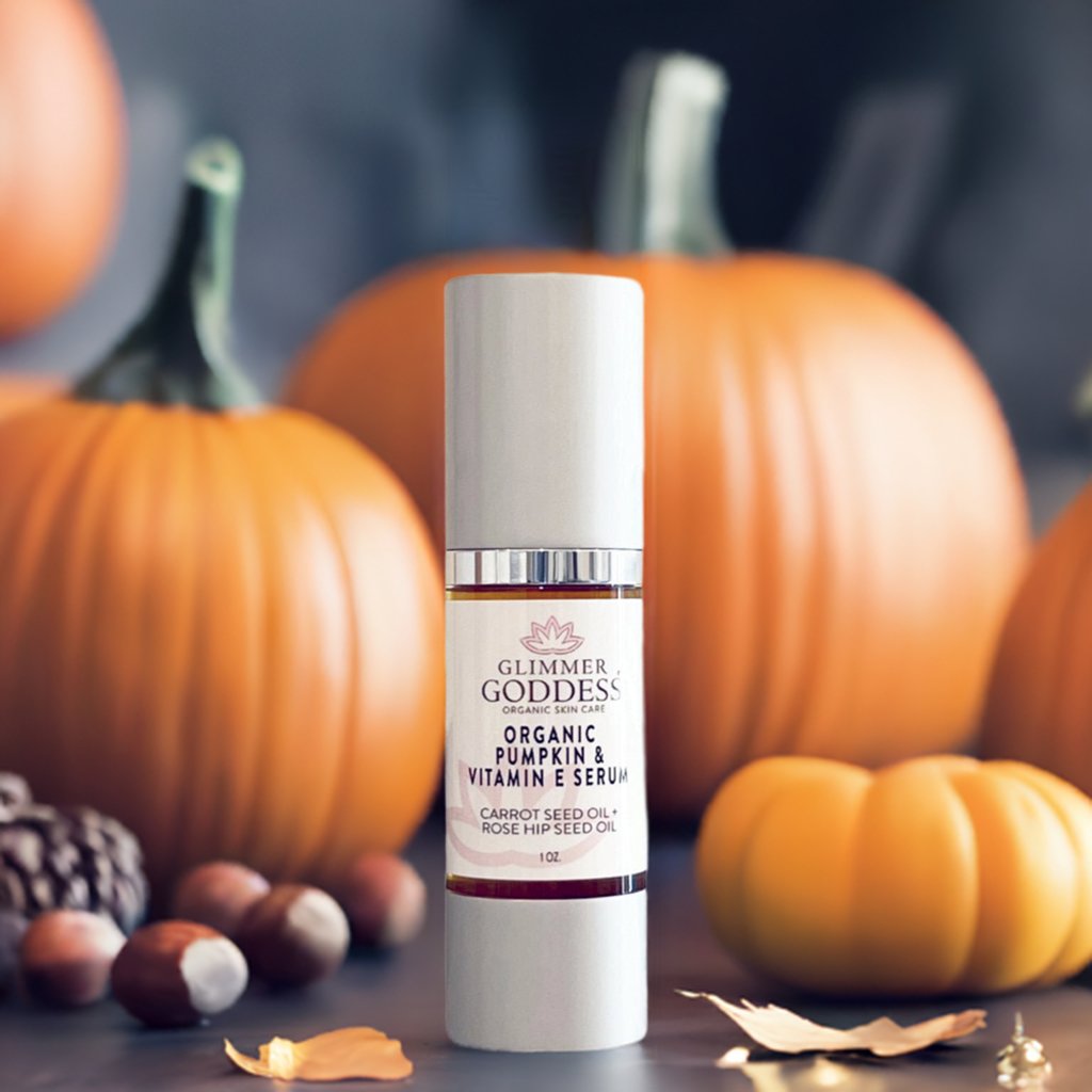 Organic Pumpkin Serum with Vitamin E & Collagen Boost – Instant Glow Anti-Aging Treatment for Face & Neck