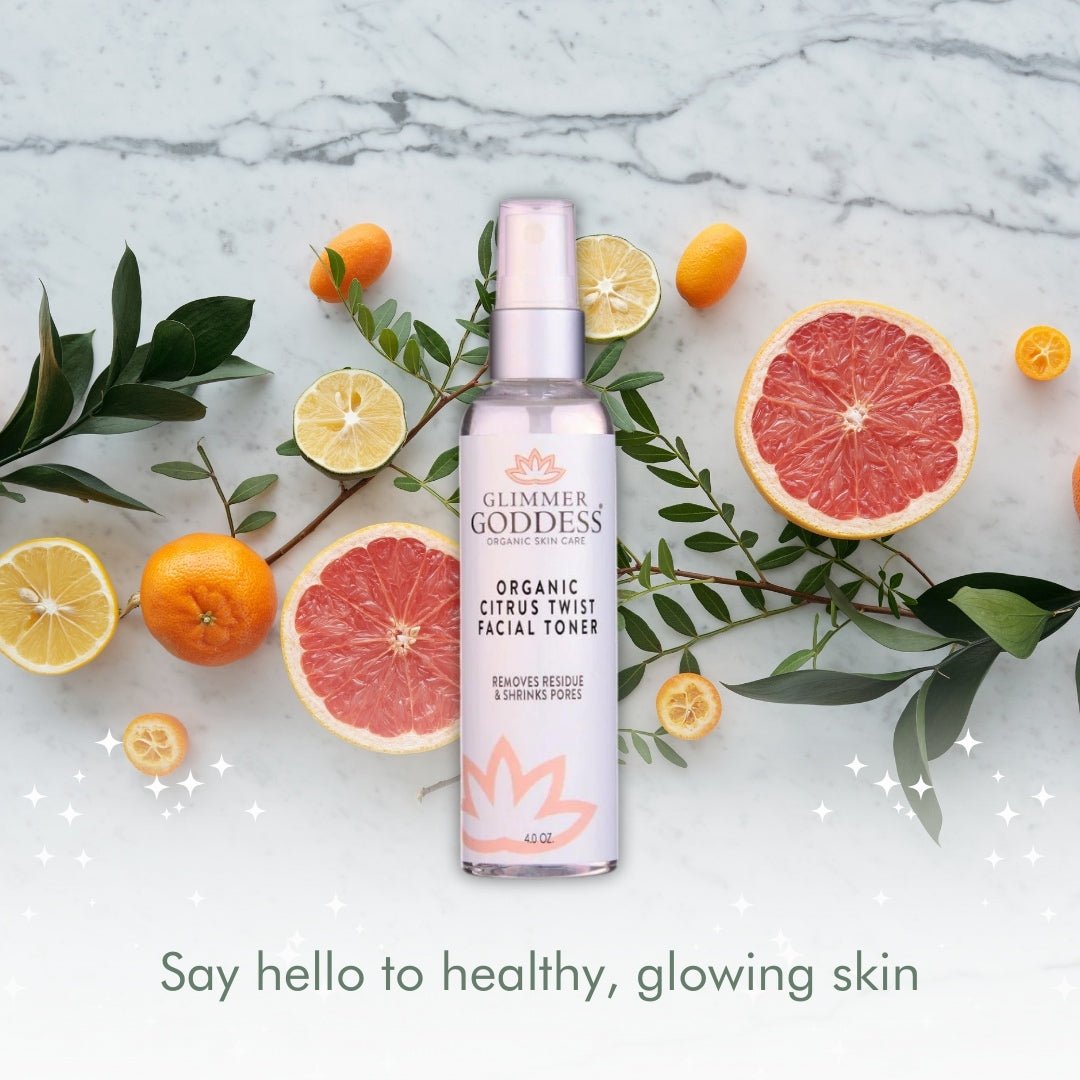 Organic Rose Water Facial Toner with Witch Hazel & Aloe – Hydrating Pore Tightening Spray for Skin