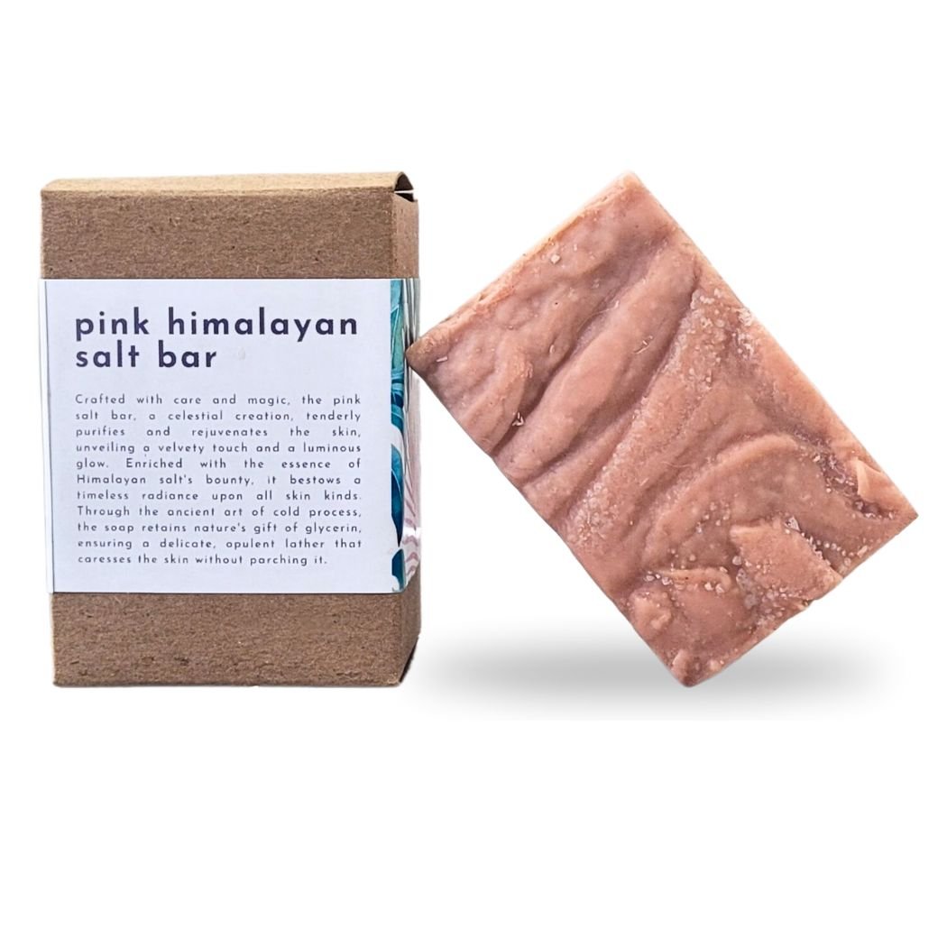 Pink Himalayan Salt & Shea Moisturizing Soap Bar – All-Natural Cold Process for Radiant Skin Care