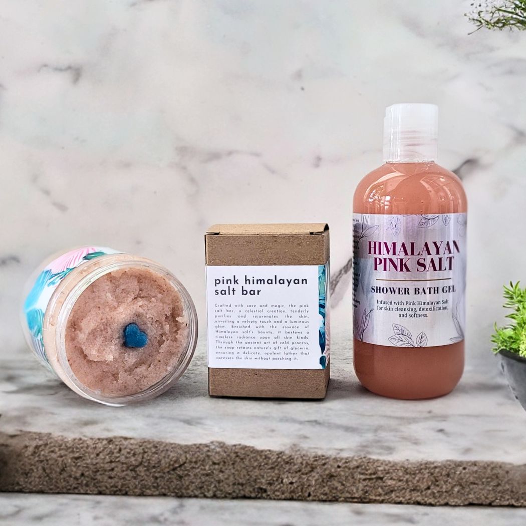 Pink Himalayan Salt & Shea Moisturizing Soap Bar – All-Natural Cold Process for Radiant Skin Care