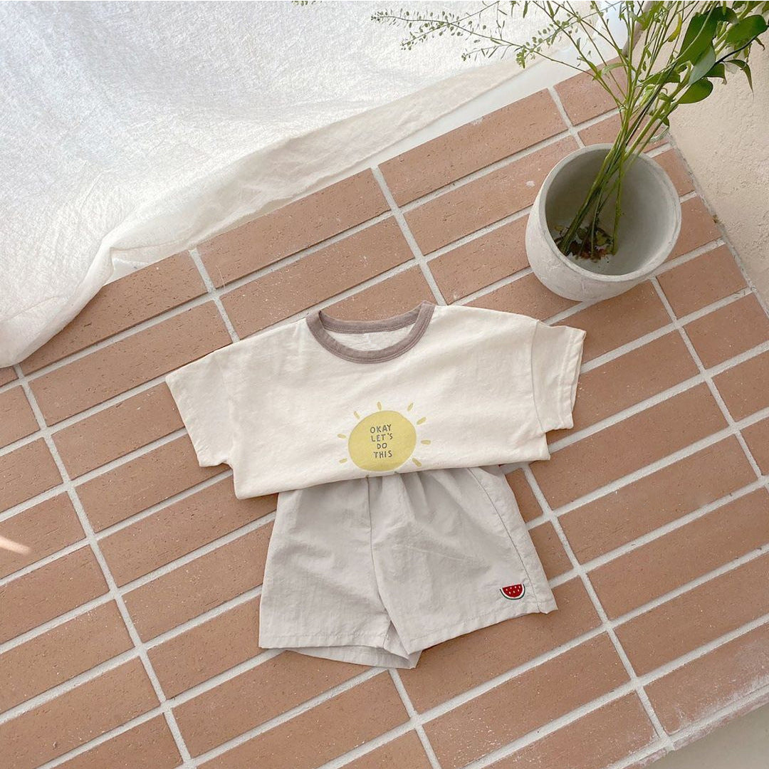 Baby Fruit Embroidered Cotton Shorts – Lightweight Summer Beach Toddler Shorts for Boys & Girls, Comfy Casual Outfit for Park & Playdates