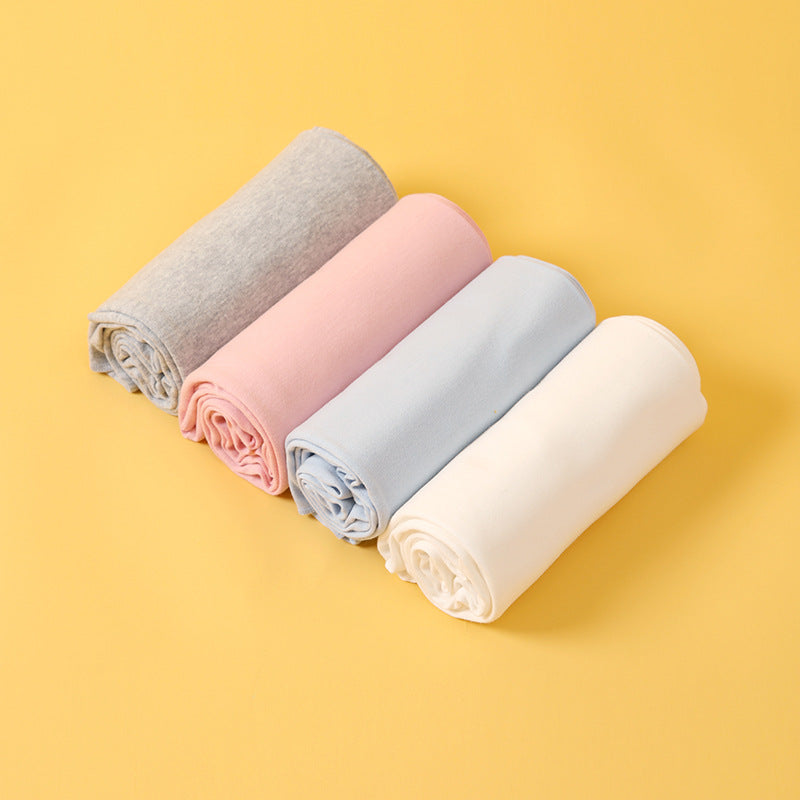 Newborn Solid Color Cotton Wrap Quilt – Ultra-Soft Baby Nap Blanket for Boys & Girls