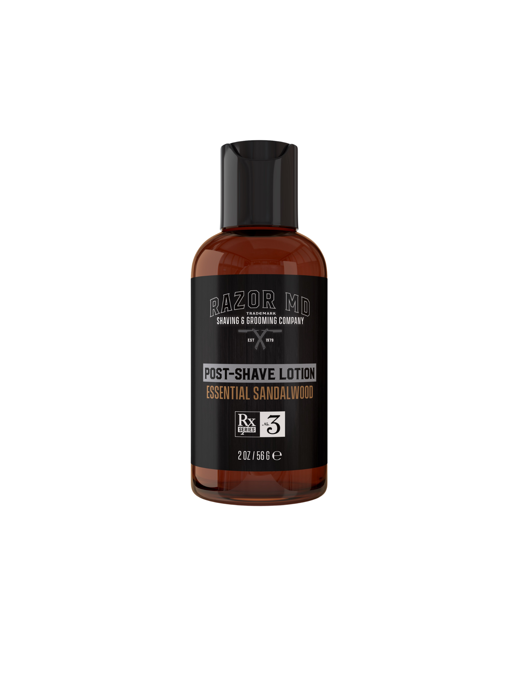 Sandalwood Soothing Post-Shave Lotion - Travel Size, Alcohol-Free Anti-Aging Moisturizer