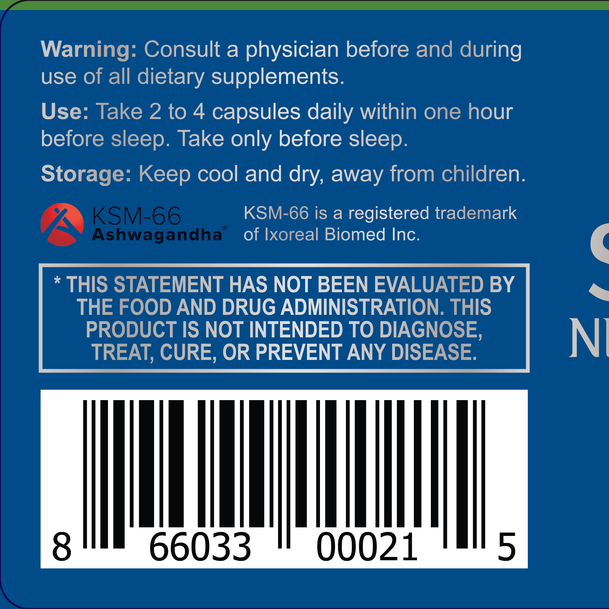 Serenity Nightly Nootropic – Advanced Sleep & Relaxation Supplement with Ashwagandha, L-Theanine, Magnesium Glycinate & Melatonin – 60 Capsules