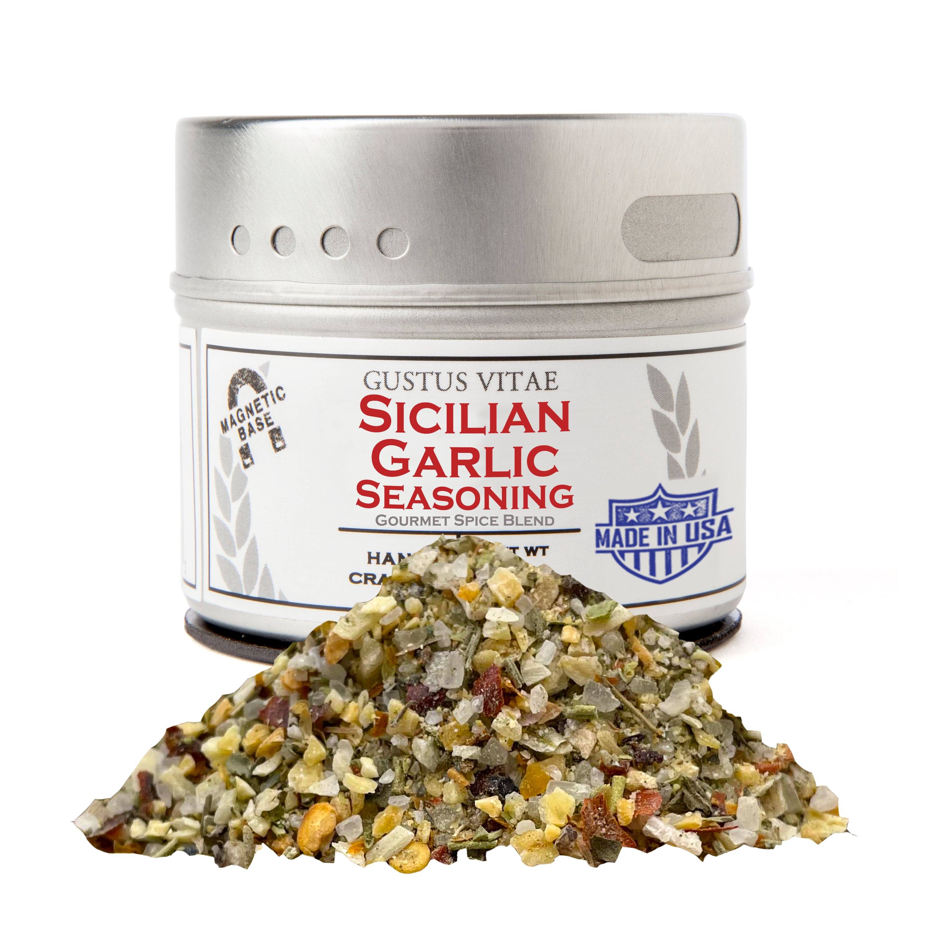 Sicilian Garlic Seasoning – Gourmet Italian Spice Blend | All Natural, Non-GMO, Small Batch, No MSG