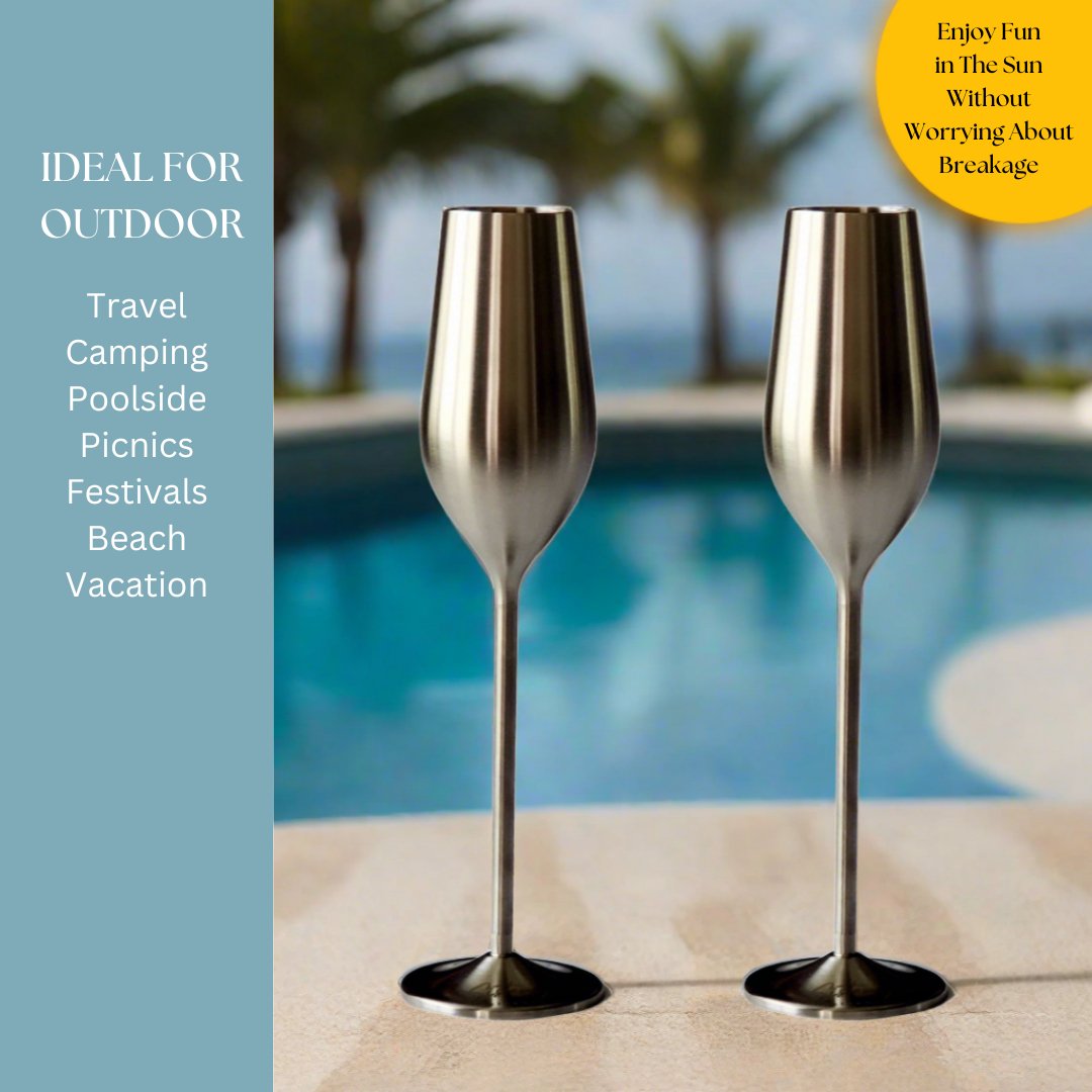 Silver Unbreakable Stainless Steel Flutes-3