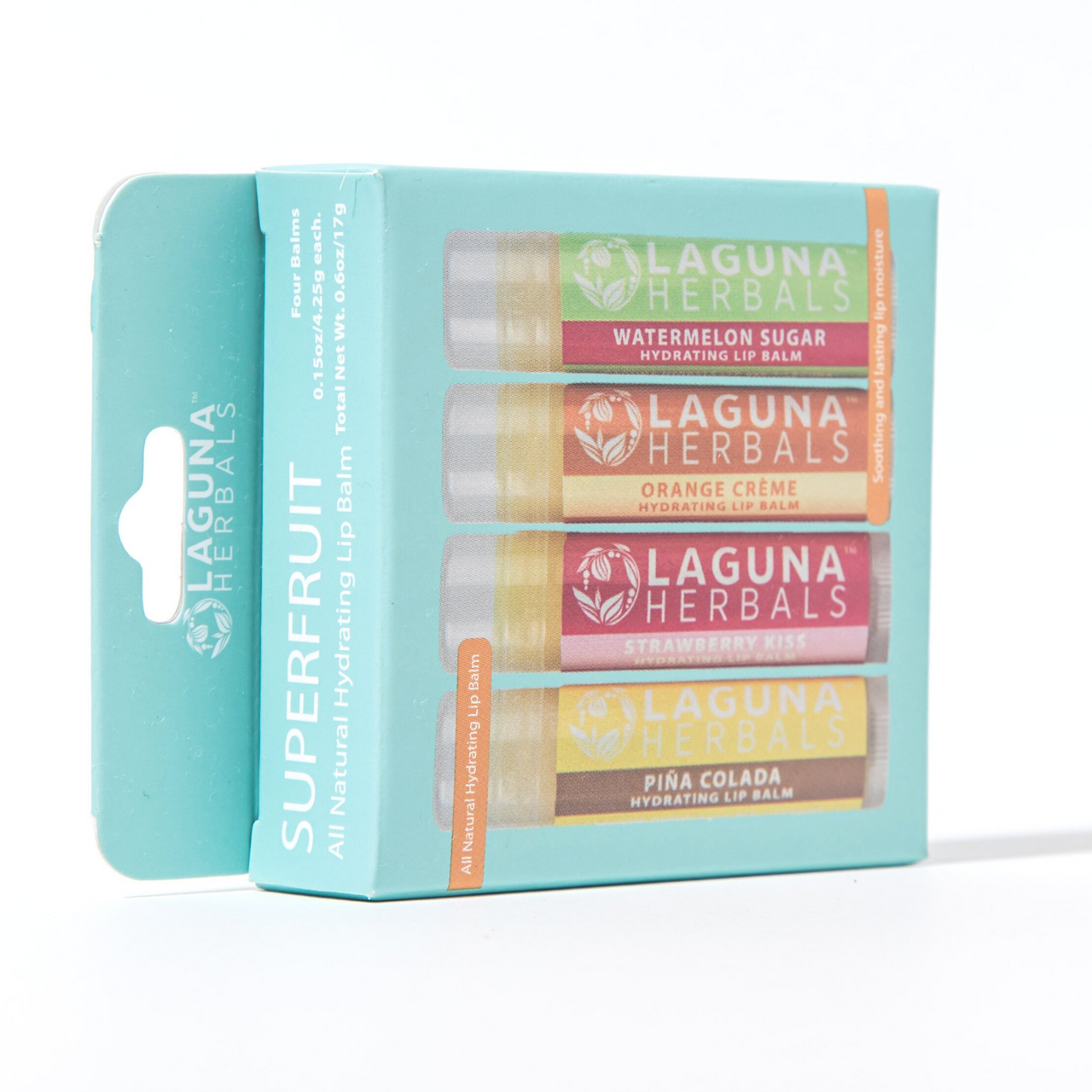 Organic Superfruit Lip Balm Variety Pack - Hydrating & Nourishing Natural Formula, Paraben-Free